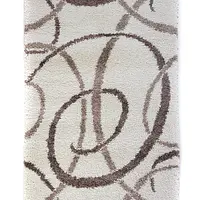 Пухнастий килим Plumis білий cream 045183