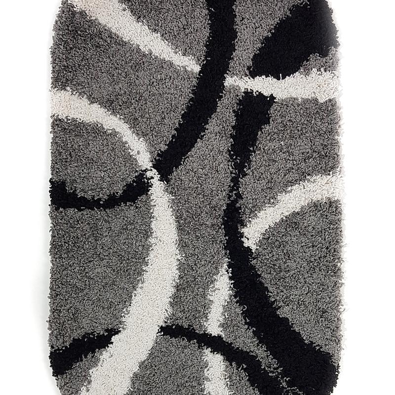 Пухнастий килим Plumis Lux Gray 7368A