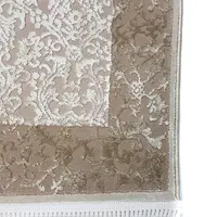 Килим з комбінованим ворсом и термоусадкой Glacia beige 03977A