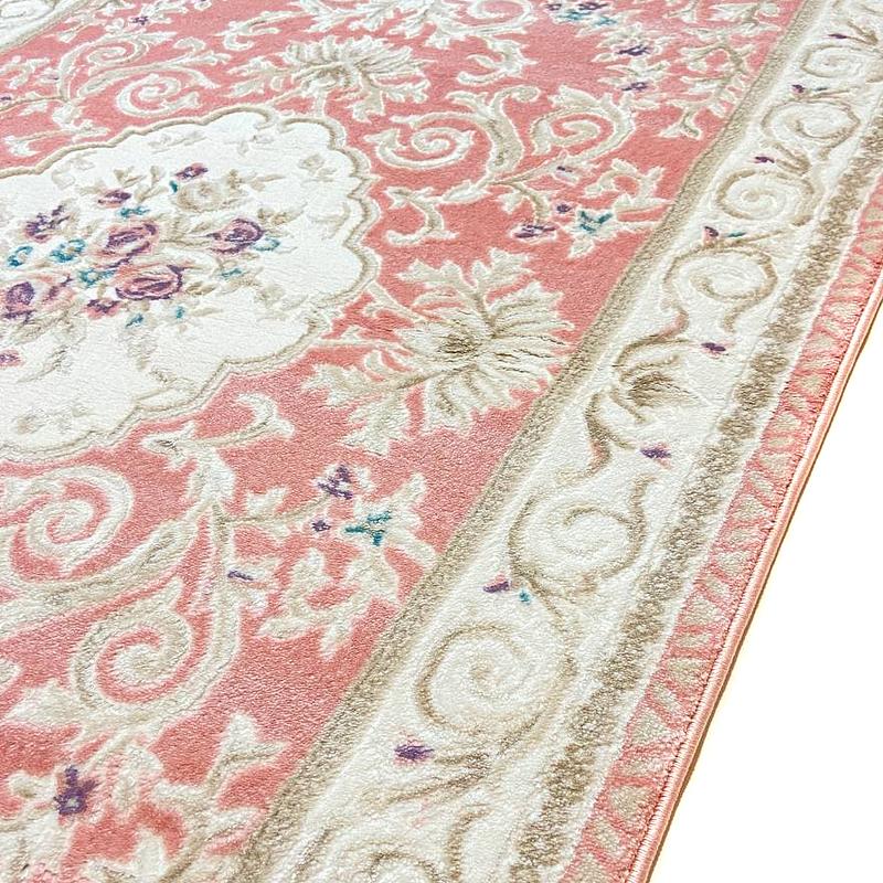 Класичний килим Flora PINK / PINK P659B
