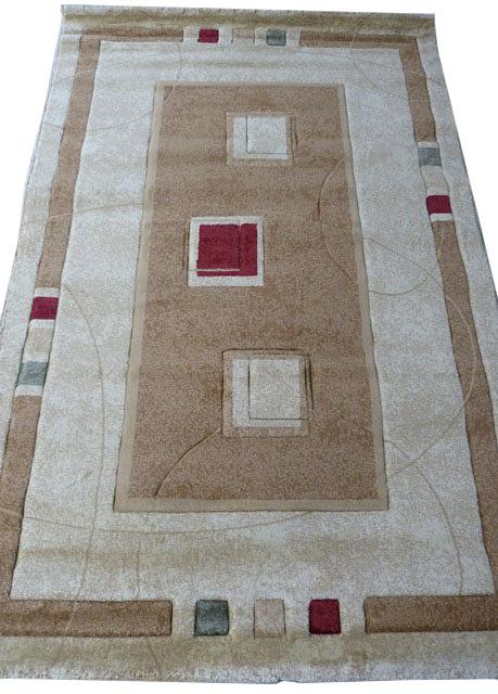 Килим високощільний з художественной стрижкой Elara Cream 5789B