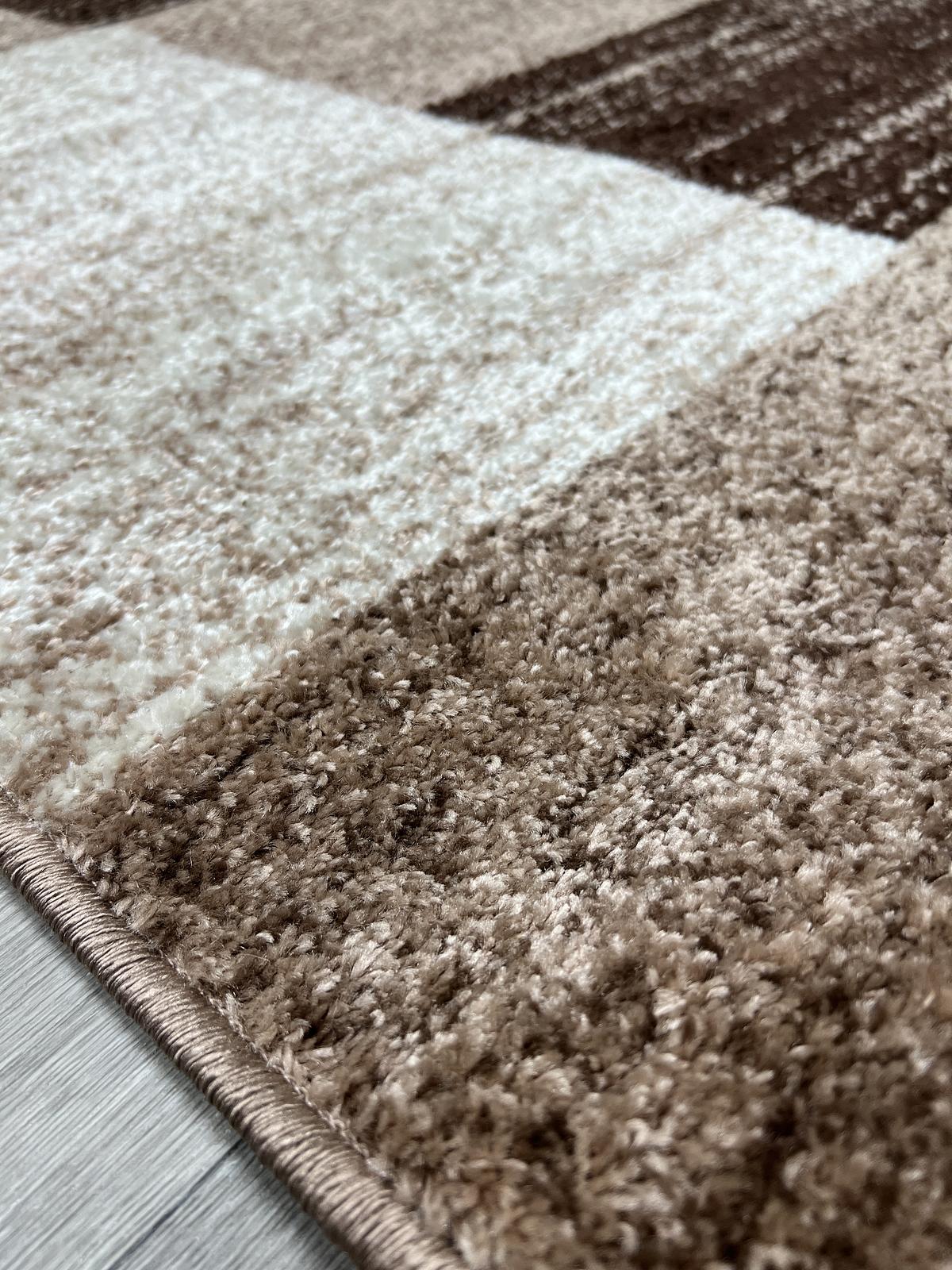 Килим фризе з невисоким ворсом Macio Beige 08551A