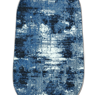 Килим фризе з невисоким ворсом Macio Gray/Blue 02619A