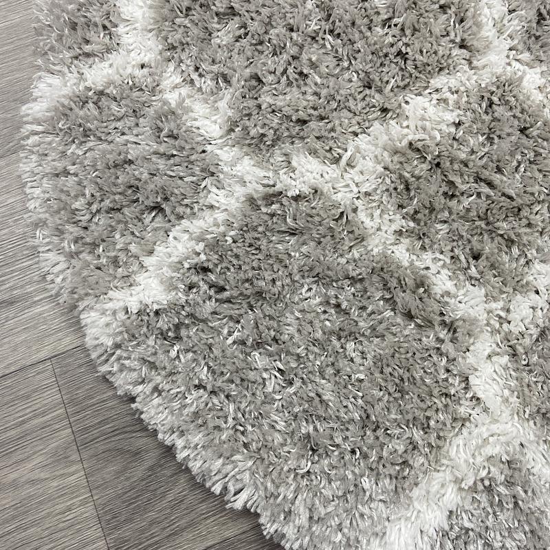 Пухнастий килим Quietis Gray P543A