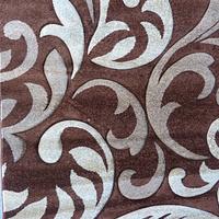 Килим з художньою стрижкою Curlex BROWN 4397A