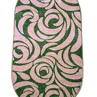 Килим фризе з невисоким ворсом Macio Beige\Green 02575A