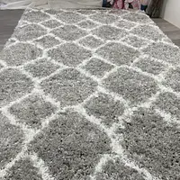 Пухнастий килим Quietis Gray P543A