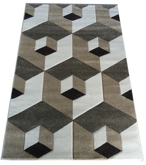 Килим з художньою стрижкою Tropica beige C684A