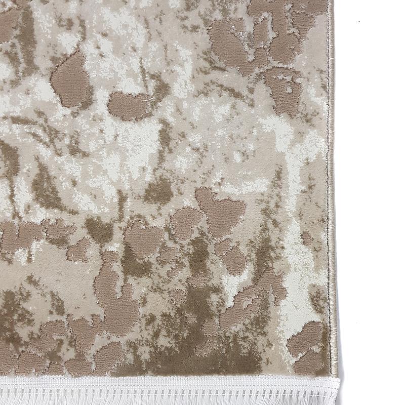 Килим з комбінованим ворсом и термоусадкой Glacia beige 03583B