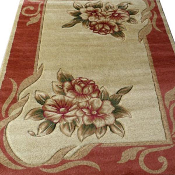 Килим високощільний з художественной стрижкой Elara Cream A258F