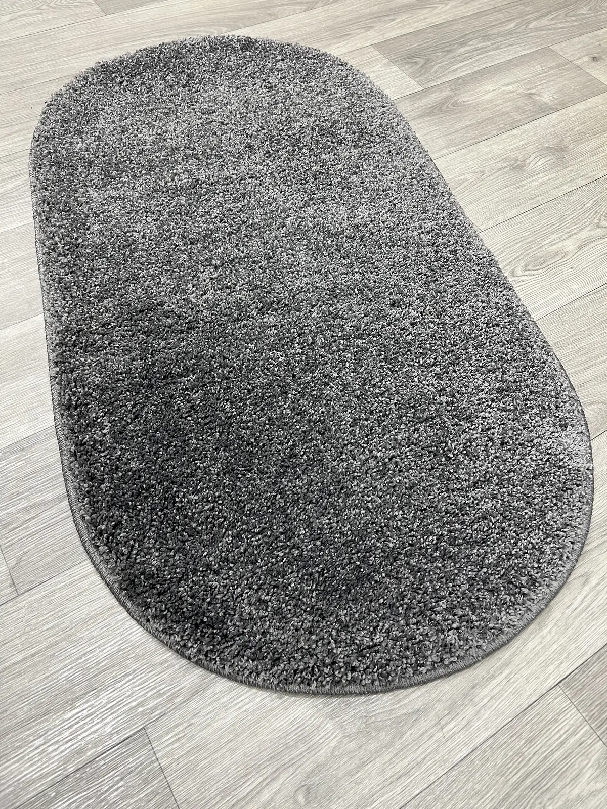 Пухнастий килим Plumeria dark gray 12500/60
