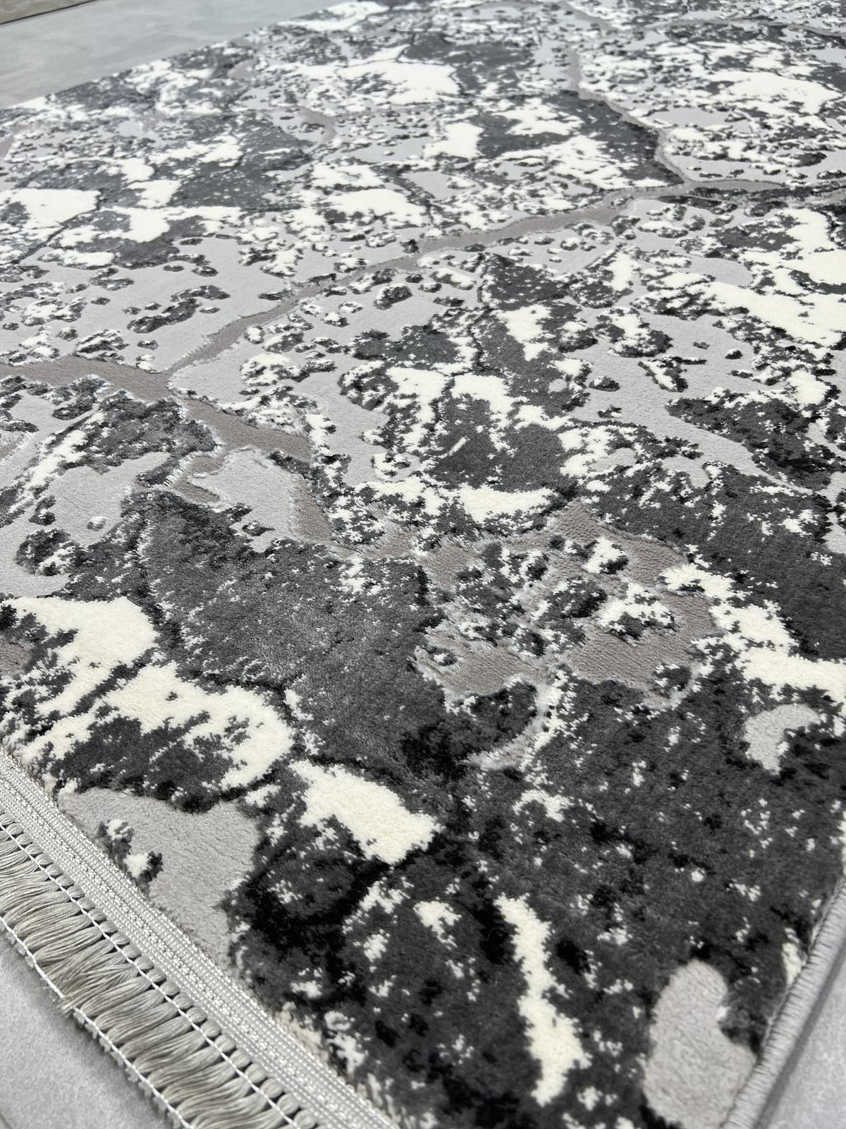 Килим з комбінованим ворсом и термоусадкой Glacia Gray 08148A