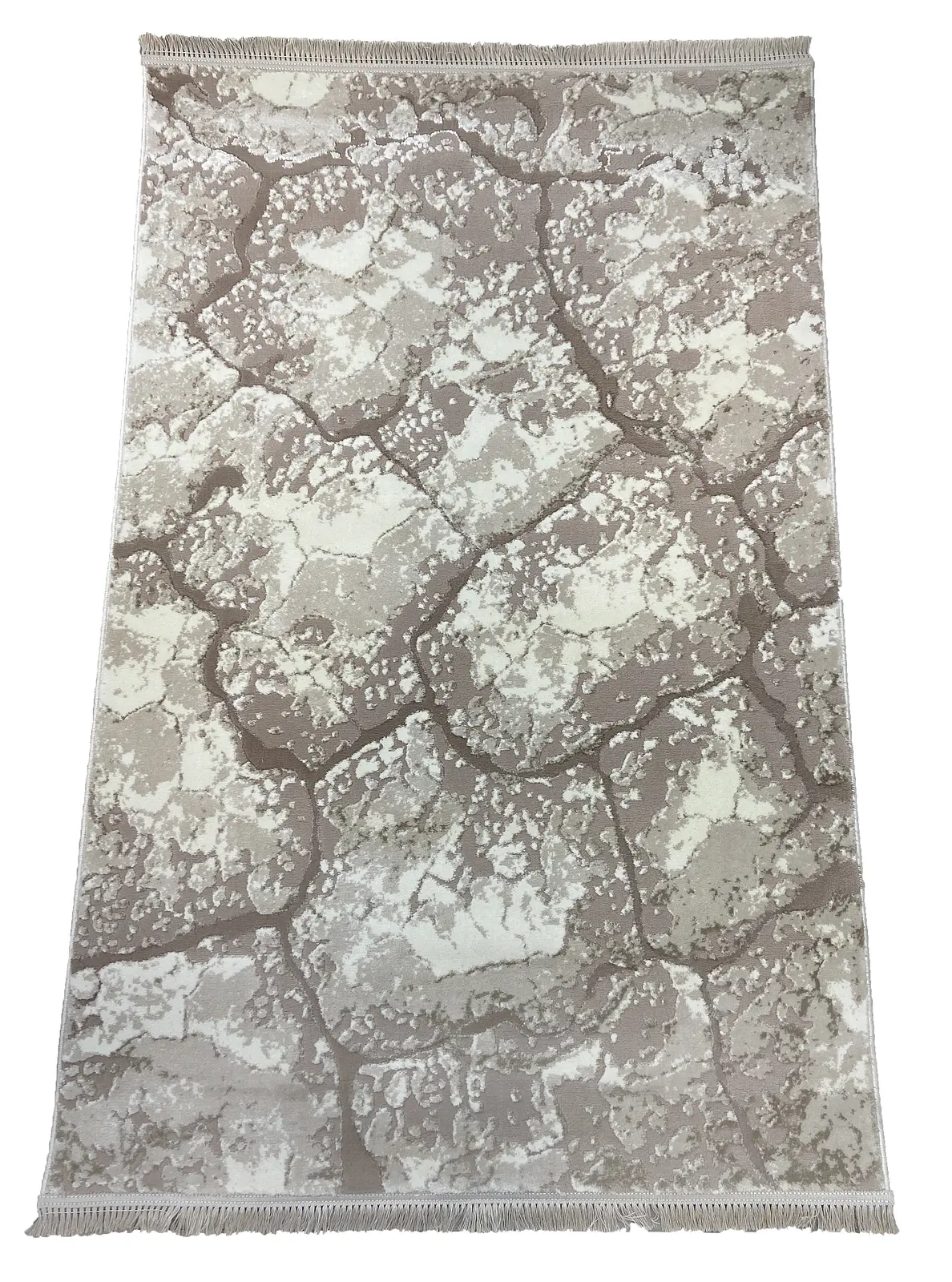 Килим з комбінованим ворсом и термоусадкой Glacia beige 08148A