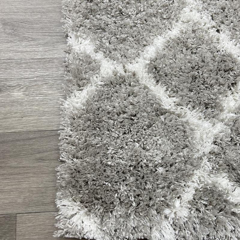 Пухнастий килим Quietis Gray P543A