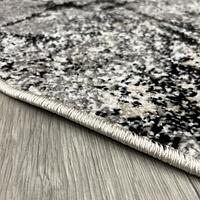 Килим фризе з невисоким ворсом Lumis Gray/Beige 02624B