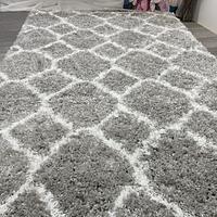 Пухнастий килим Quietis Gray P543A