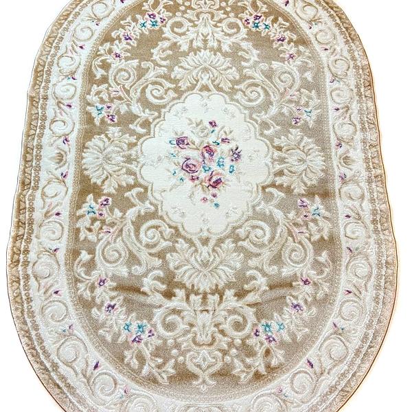 Класичний килим Flora Бежевий P659B