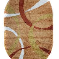 Пухнастий килим Plumis Lux помаранчевий Light Tile 6352A