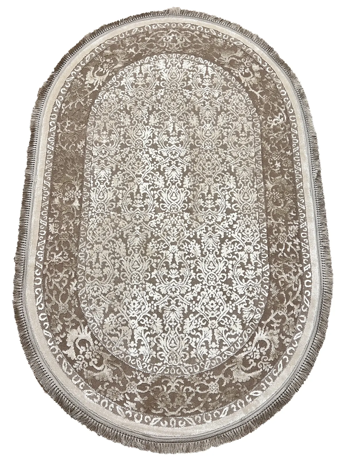 Килим з комбінованим ворсом и термоусадкой Glacia BEIGE 03977A