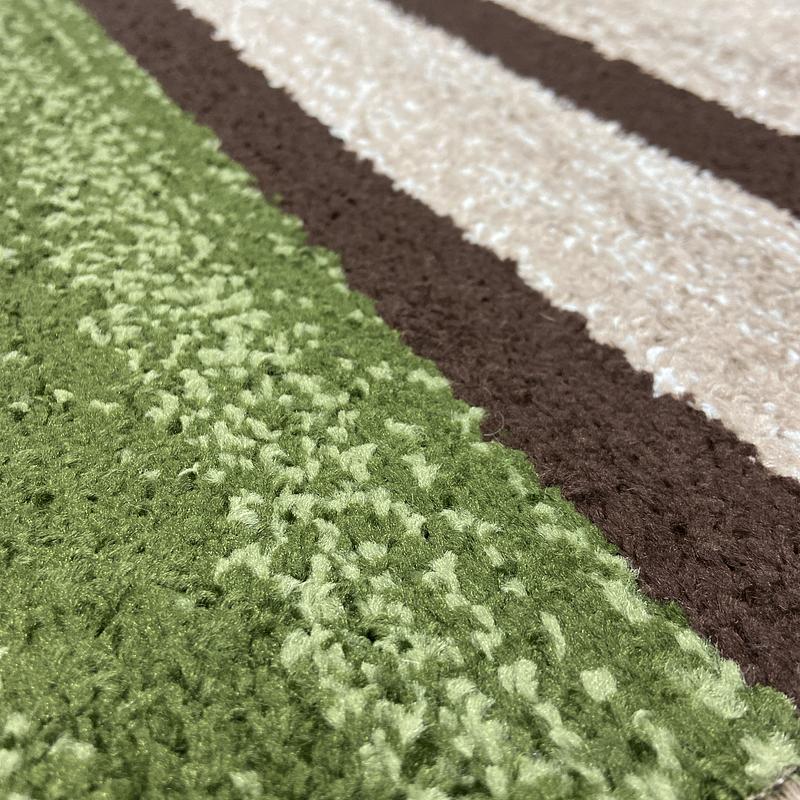 Килим фризе з невисоким ворсом Macio Beige\Green 02239A