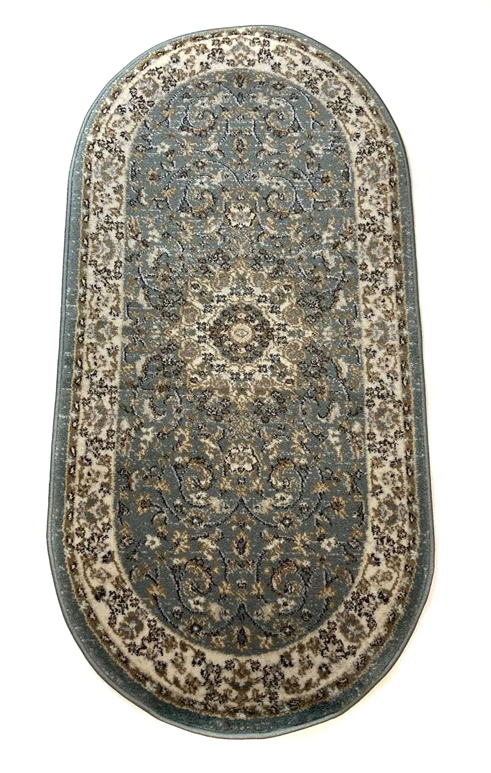 Килим хітсет з невисоким щільним ворсом Luxia BLUE 9473A