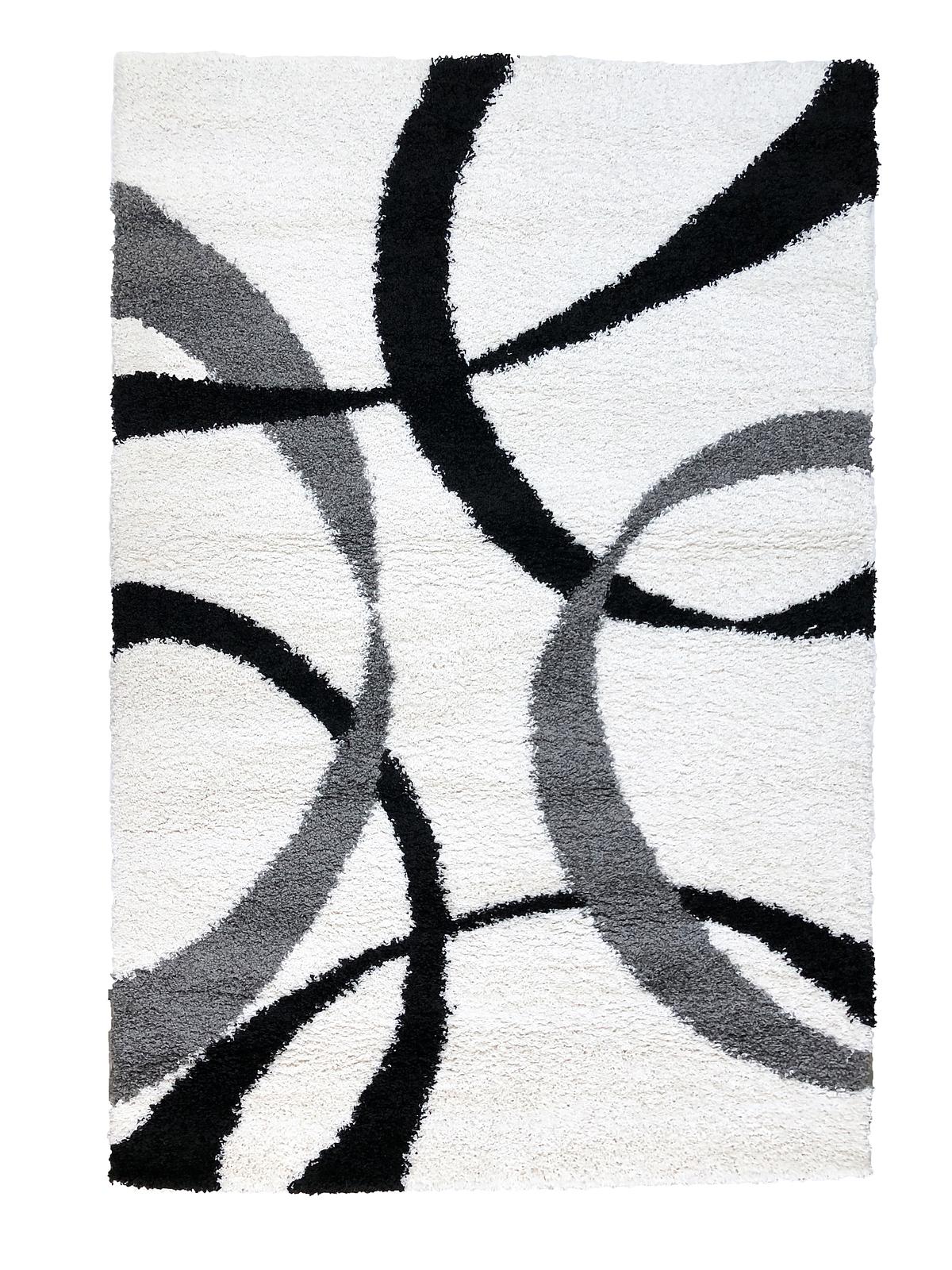 Пухнастий килим Plumis Lux WHITE 7368В