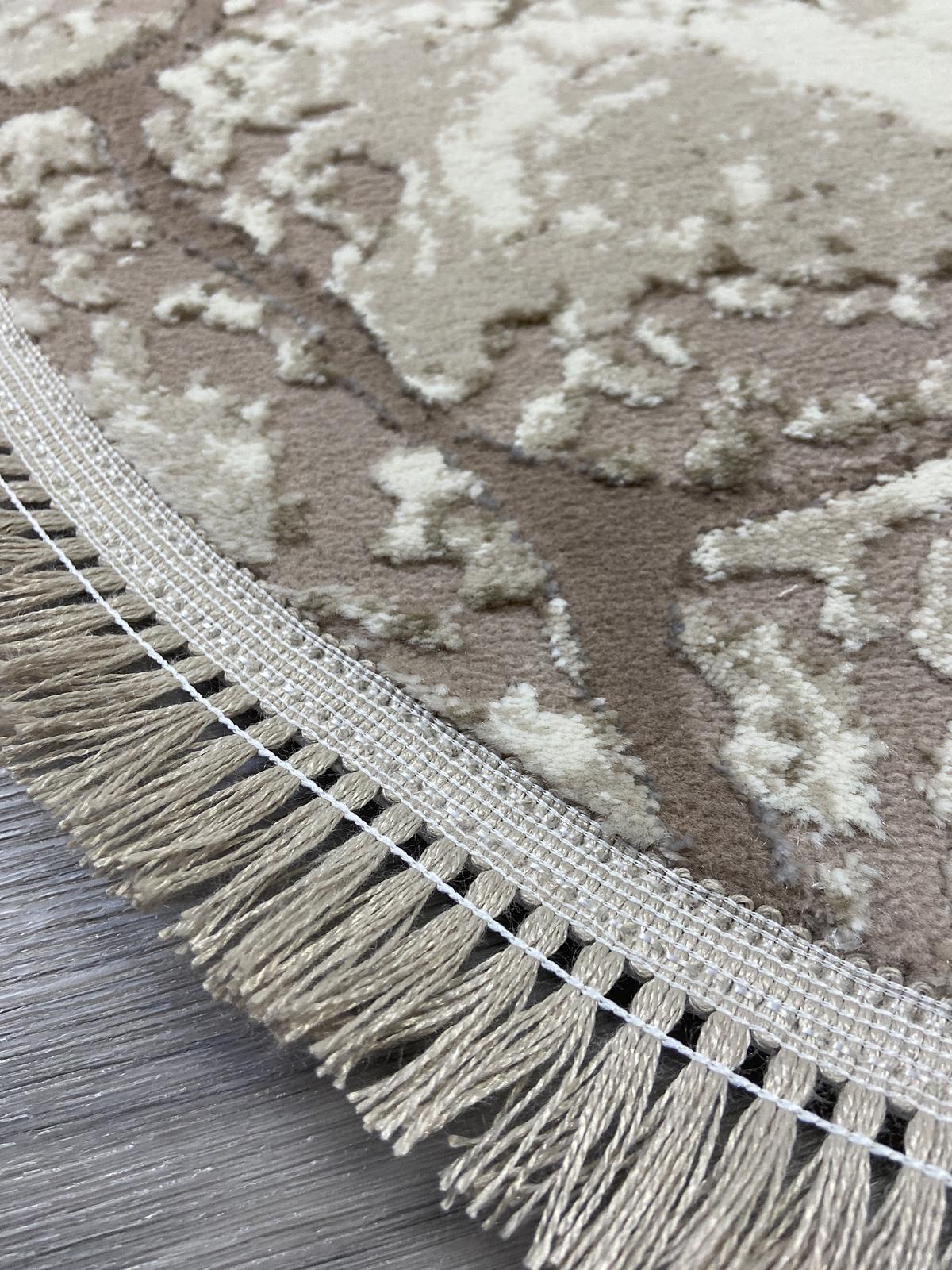 Килим з комбінованим ворсом и термоусадкой Glacia BEIGE 08148A