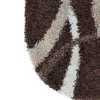 Пухнастий килим Plumis Lux DARK BROWN 7368A