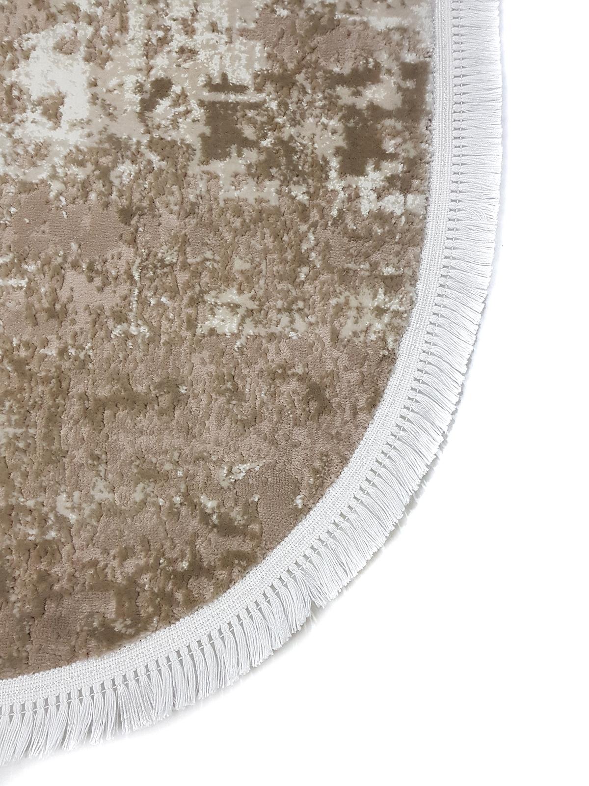 Килим з комбінованим ворсом и термоусадкой Glacia BEIGE 03935A