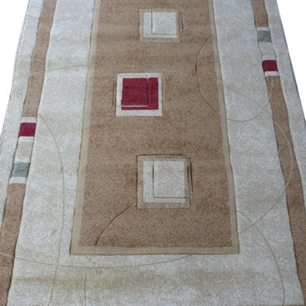Килим високощільний з художественной стрижкой Elara Cream 5789B