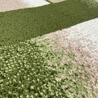 Килим фризе з невисоким ворсом Macio Beige\Green 02626A