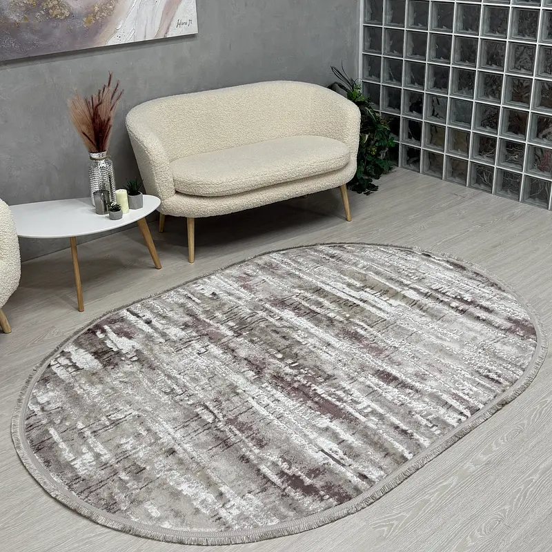 Килим з невисоким ворсом Vortex Бежевий з коричневим 2701B A.KAHVE / KREM