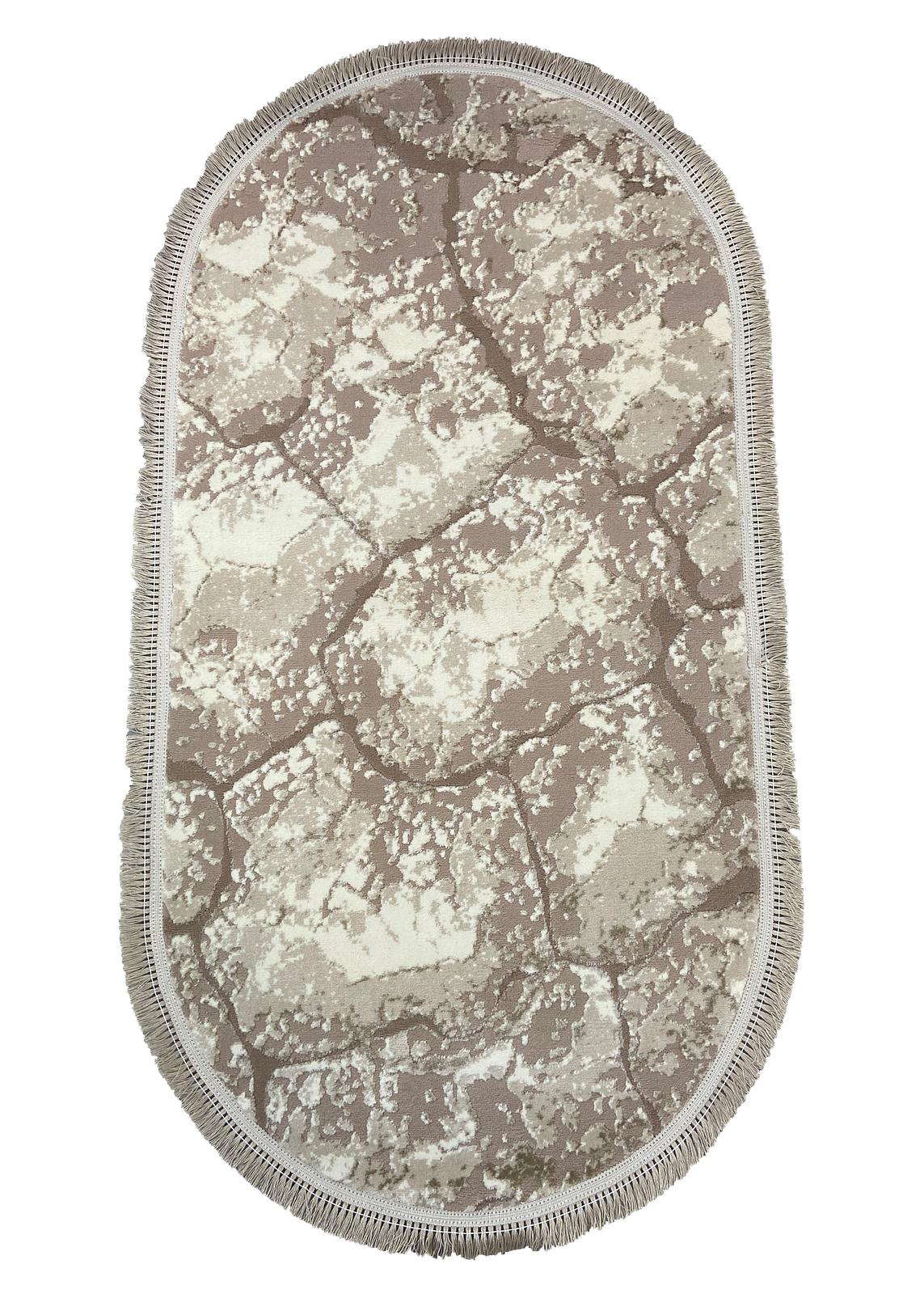 Килим з комбінованим ворсом и термоусадкой Glacia BEIGE 08148A