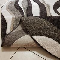 Килим з художньою стрижкою Tropica DARK BROWN 8562C