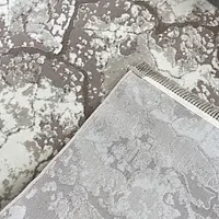 Килим з комбінованим ворсом и термоусадкой Glacia beige 08148A