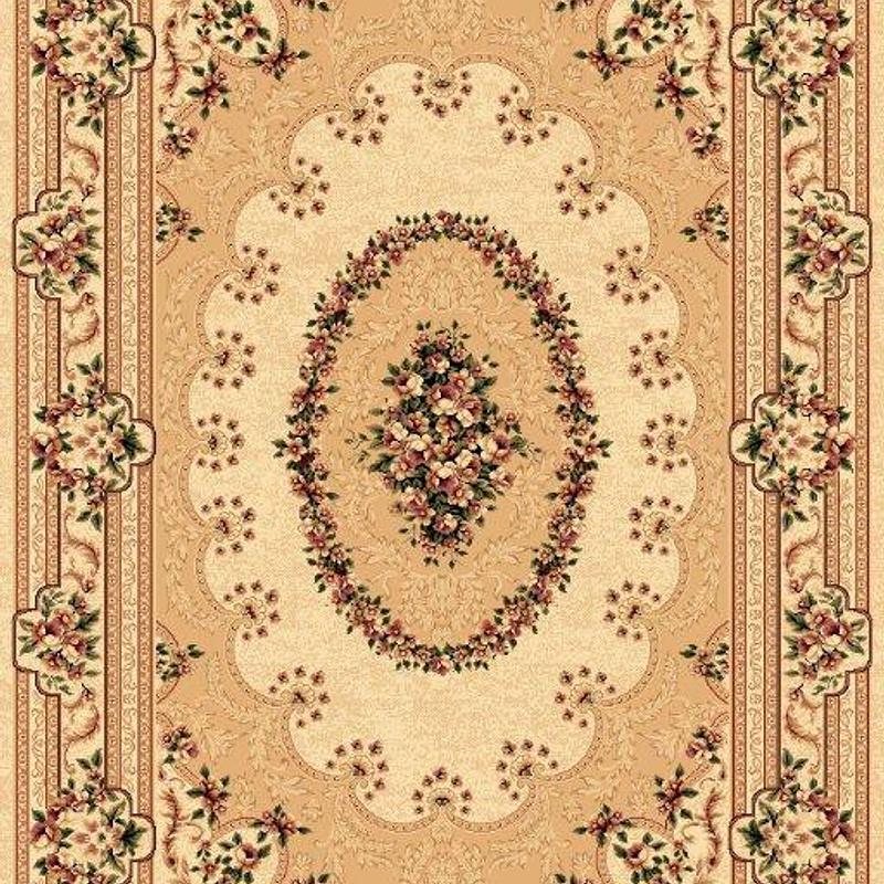 Килим хітсет з невисоким щільним ворсом Luxia Cream 5889A