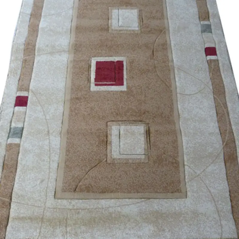Килим високощільний з художественной стрижкой Elara Cream 5789B