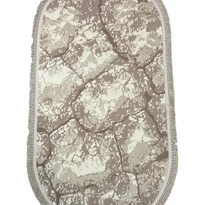 Килим з комбінованим ворсом и термоусадкой Glacia BEIGE 08148A
