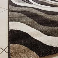Килим з художньою стрижкою Tropica DARK BROWN 8562C