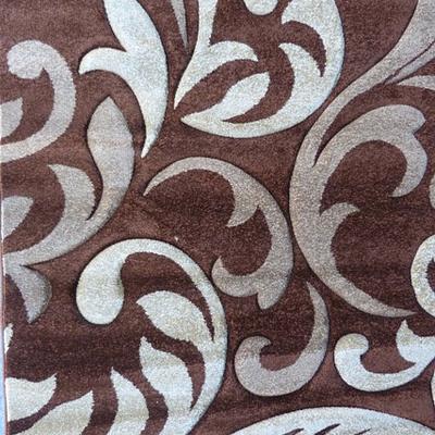 Килим з художньою стрижкою Curlex BROWN 4397A