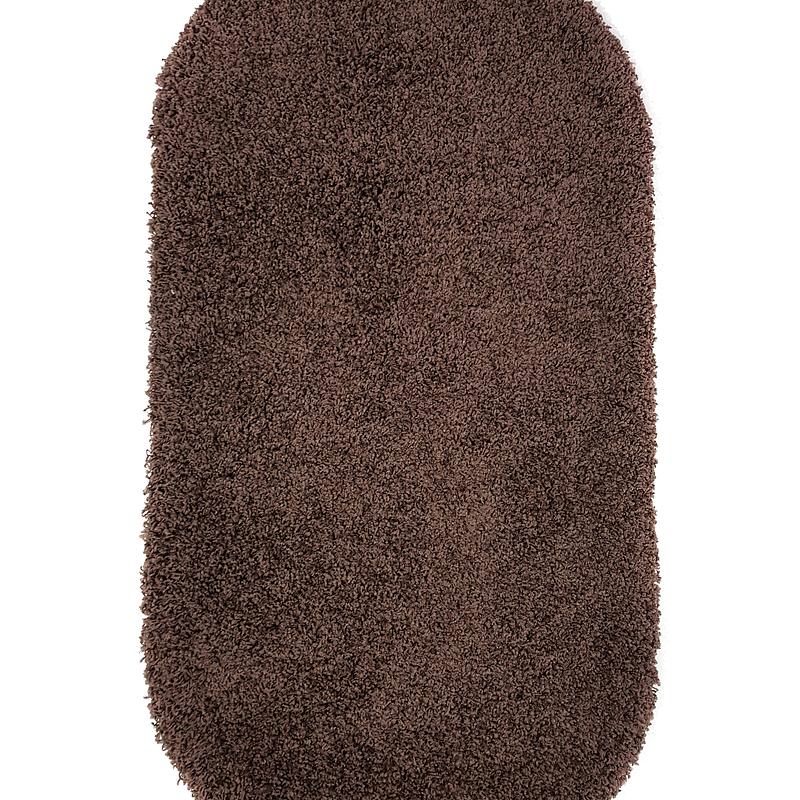 Пухнастий килим Plumis Lux DARK BROWN 6365A