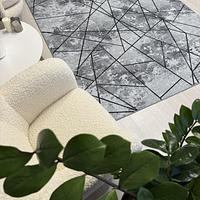 Килим з прогумованою основою Wovea Сірий 10384-6 gray