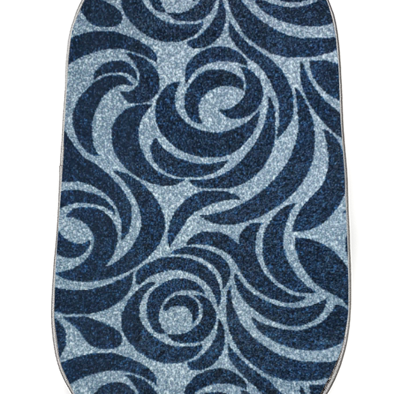 Килим фризе з невисоким ворсом Macio Gray/Blue 02575A