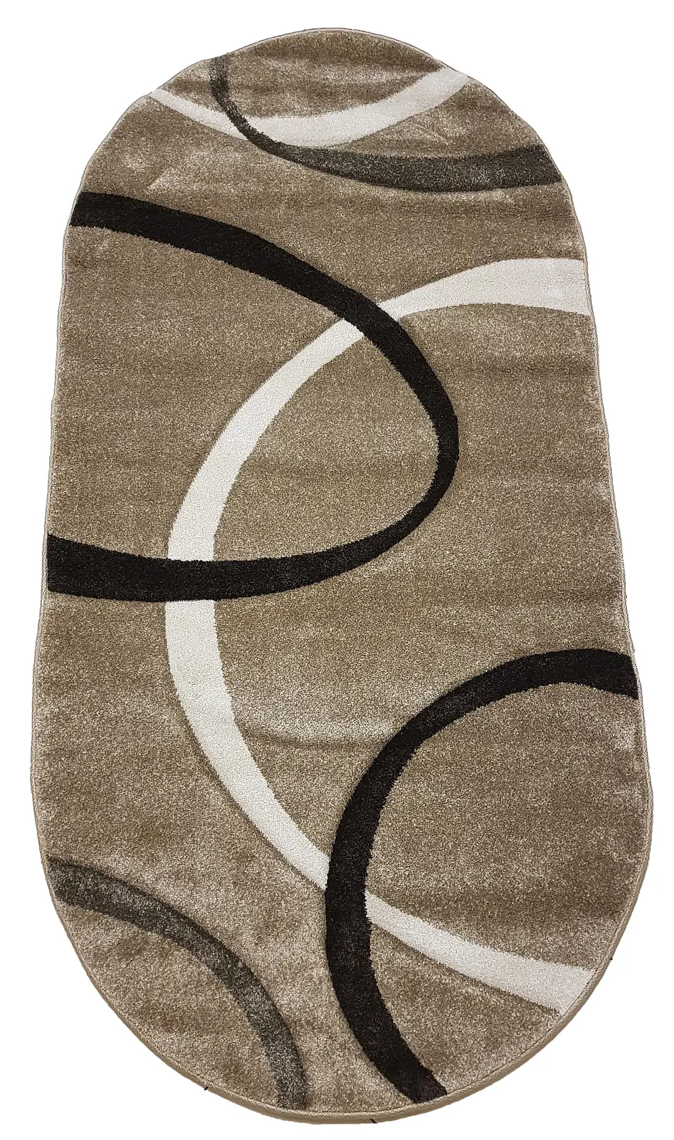 Килим з художньою стрижкою Tropica BEIGE D508B