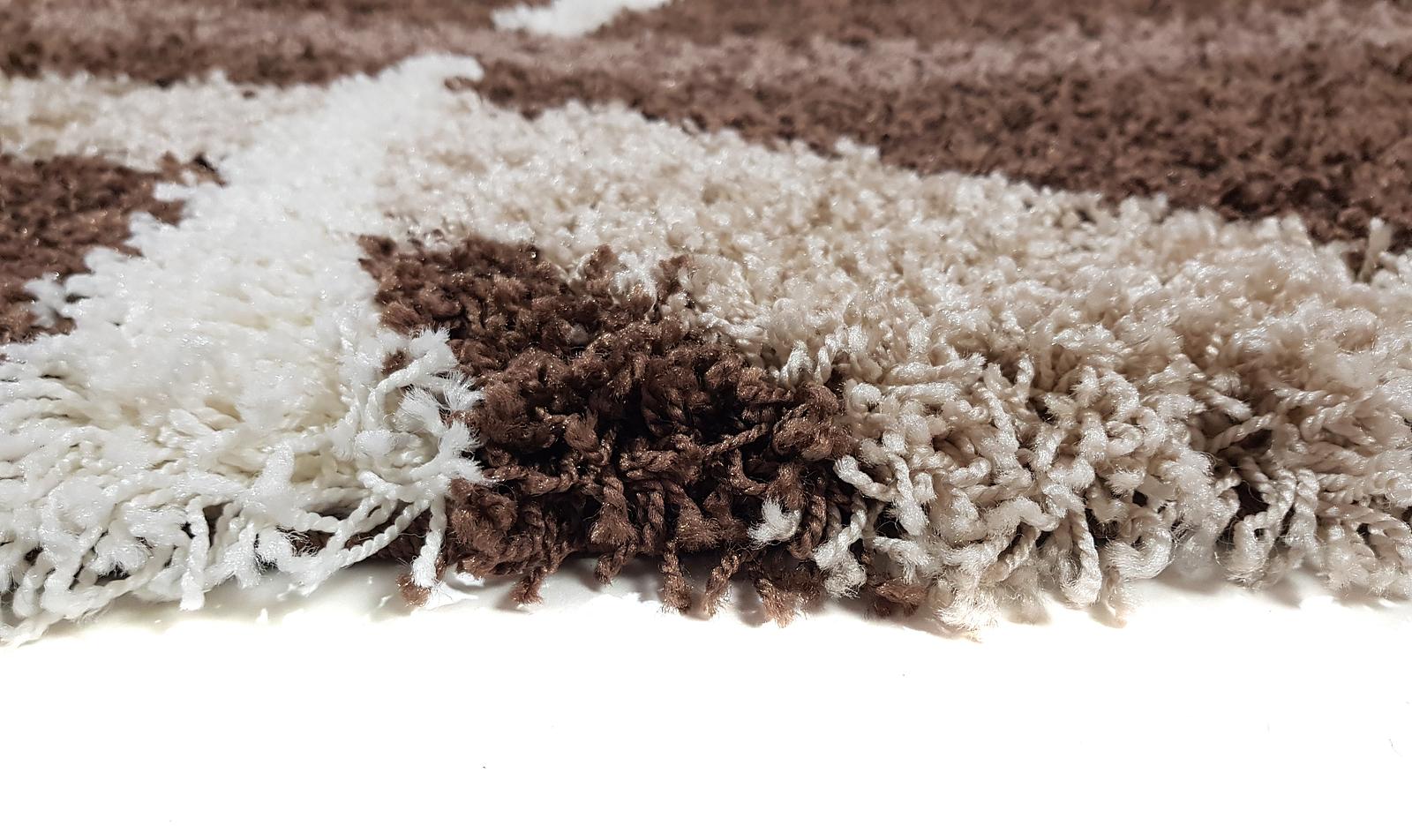 Пухнастий килим Plumis Lux DARK BROWN 7368A